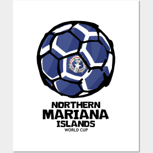 Northern Mariana Islands Football Country Flag Posters and Art